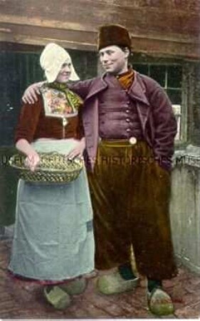 Paar in niederländischer Volkstracht