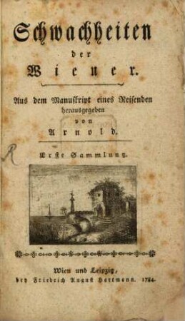Schwachheiten der Wiener, 1