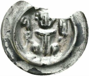 Abt (Starkrad 1253-1263 oder Hermann 1265-1269) von Seligenstadt? - Pfennig