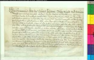 Freibrief des Klosters Liesborn für Caspar Willenbrinck im Kirchspiel Wadersloh, Bauerschaft Geist.