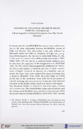 Remarks on the formal Brāhmī of Gilgit, Bāmiyān, and Khotan