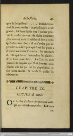 Chapitre IX. [XI.] Lucile est aimée