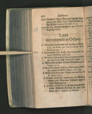 Libri incompacti in Octavo.