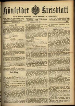 Ausgabe vom Dienstag, den 24. Juni 1913.