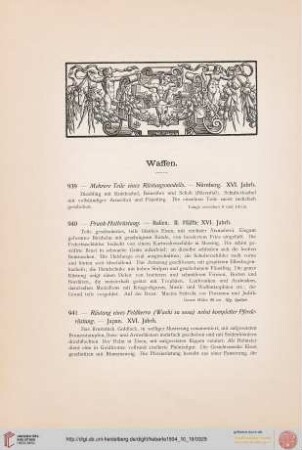 Waffen (Nr. 939-1052)