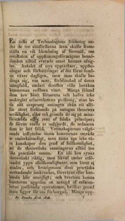 Årsberättelse om technologiens framsteg. 1827
