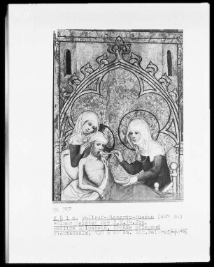 Teile eines Altarwerks — Zwei Szenen aus dem Leben der Heiligen Elisabeth — Die heilige Elisabeth pflegt Kranke