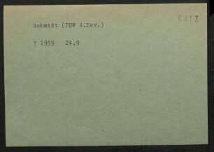 Schmidt, NN.