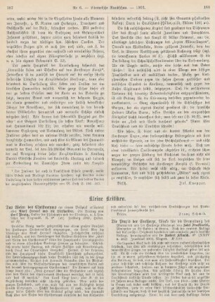 187-190 Kleine Kritiken