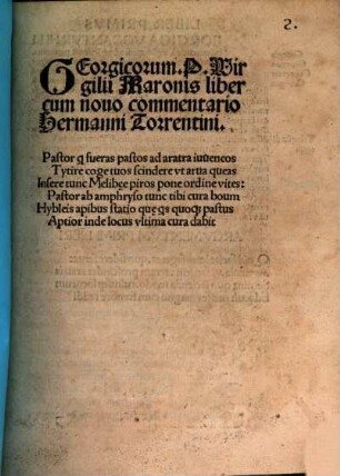 Georgicorum P. Wirgilii Maronis liber
