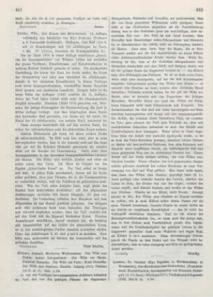 447-448 [Rezension] Hilbert, Gerhard, Moderne Willensziele
