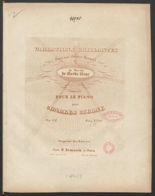 Variations Brillantes Sur un thème favori de La Marche de Barbe bleue : Op:[]