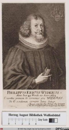Bildnis Philipp Ehrenreich (Ericus) Wider