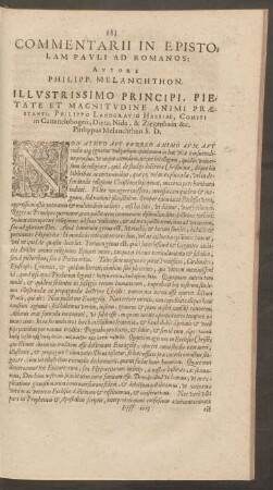 Commentarii In Epistolam Pauli Ad Romanos