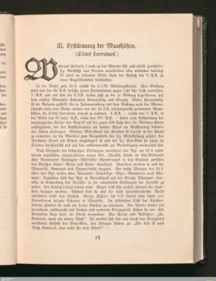 III. Erstürmung der Maashöhen (Côtes Lorraines)