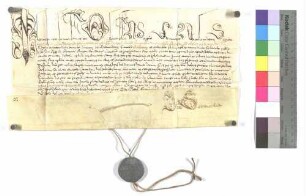 Bulle über die Aufschwörung des Ellwanger Kapitularen Konrad von Bemmelberg (Boineburg)