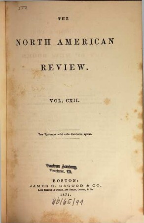 The North American review. 112. 1871