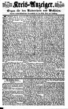 Kreisanzeiger. 1858-1865