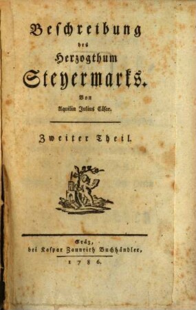 Beschreibung des Herzogthum Steyermarks, 2