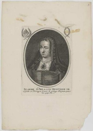 Bildnis der Ieanne d'Arragon