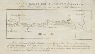 Nieuwe kaart der Rivier van Palembang
