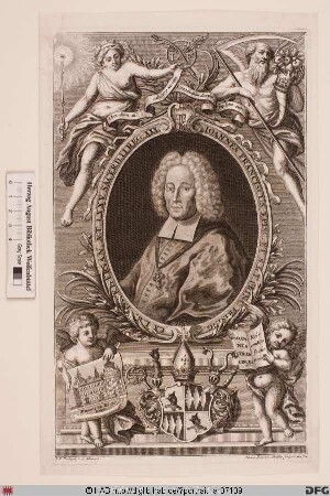 Bildnis Johann Franz (Frhr. Eckher von Kapfing u. Liechteneck), 1696-1727 Fürstbischof von Freising