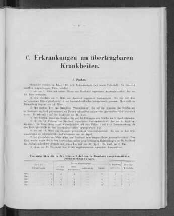 C. Erkrankungen an übertragbaren Krankheiten.