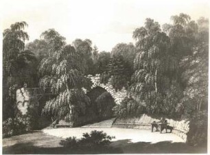 Machern. "Wilhelms Ruhe" für einen Garten der Empfindsamkeit : Machern. "Wilhelms Ruhe" für einen Garten der Empfindsamkeit. Stich (1799; C. A. Senff nach J. G. Klinsky)