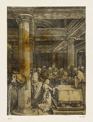 Darstellung im Tempel, Blatt 11 der Folge "Marienleben"