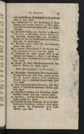51-69, Alte Ordnungen u. Statuta - Philologie