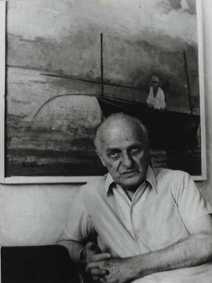 Heinrich Burkhardt : Portrait des Malers und Grafikers Professor Heinrich Burkhardt (1904-1985)