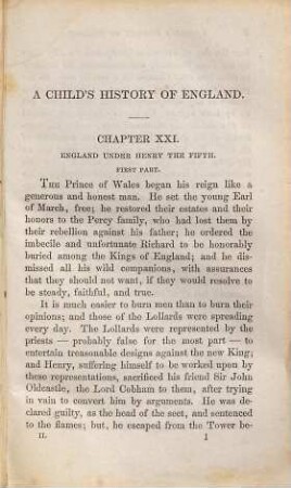 A child's history of England : in two volumes, 2