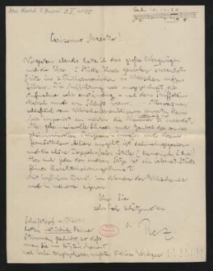 Brief an Ferruccio Busoni : 16.12.1906