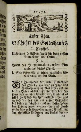 Erster Theil. Geschichte des Gotteshauses.