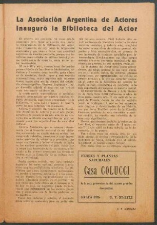 La Asociación Argentina de Actores Inauguró la Biblioteca del Actor