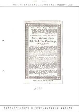 Gierlings, Joh. Andreas