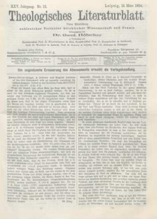 137 [Rezension] A hebrew and english lexicon of the Old Testament