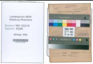 Entnazifizierung Willi Winkel , geb. 30.11.1910 (Bahnbeamter)