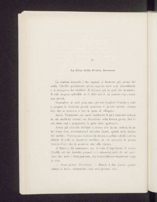 IV. La Fata della Grotta Azzurra.