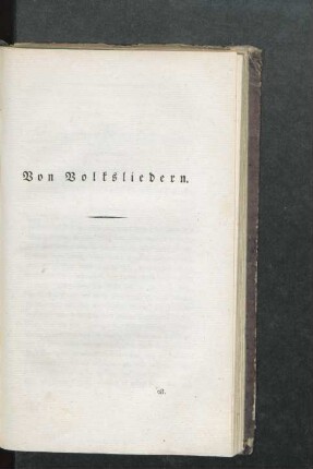Von Volksliedern