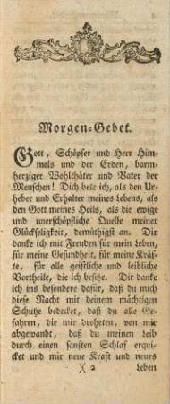 Morgen-Gebet