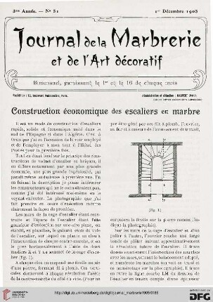 Construction économique des escaliers en marbre