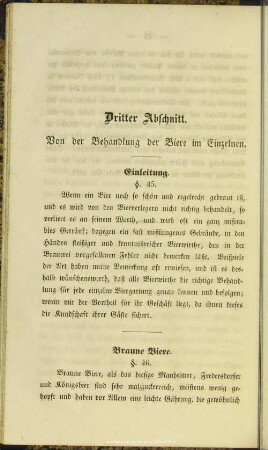 Dritter Abschnitt. Von der Behandlung der Biere im Einzelnen