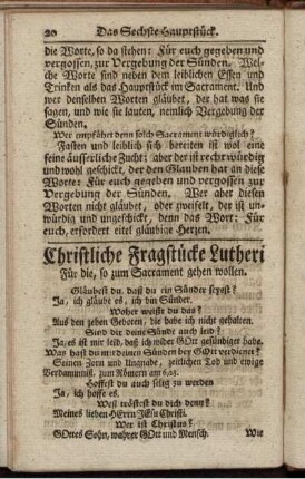 Christliche Fragstücke Lutheri