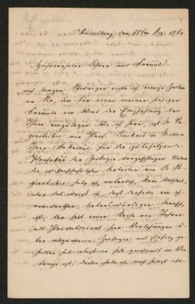 Nr. 4 Brief von Gustav Robert Kirchhoff an Franz Ernst Neumann. Heidelberg, 18.12.1860