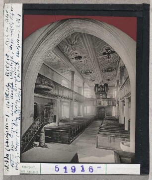Nidda: Evangelische Stadtkirche, Inneres, Blick zur Orgelempore