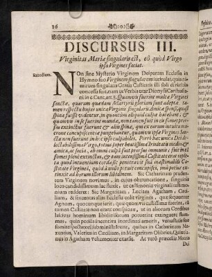 16-20, Discursus III