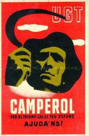 Republikanische Postkarte aus dem Spanischen Bürgerkrieg