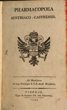 Pharmacopoea Austriaco-Castrensis