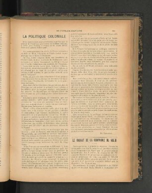 Le Rachat De La Compagnie Du Niger.